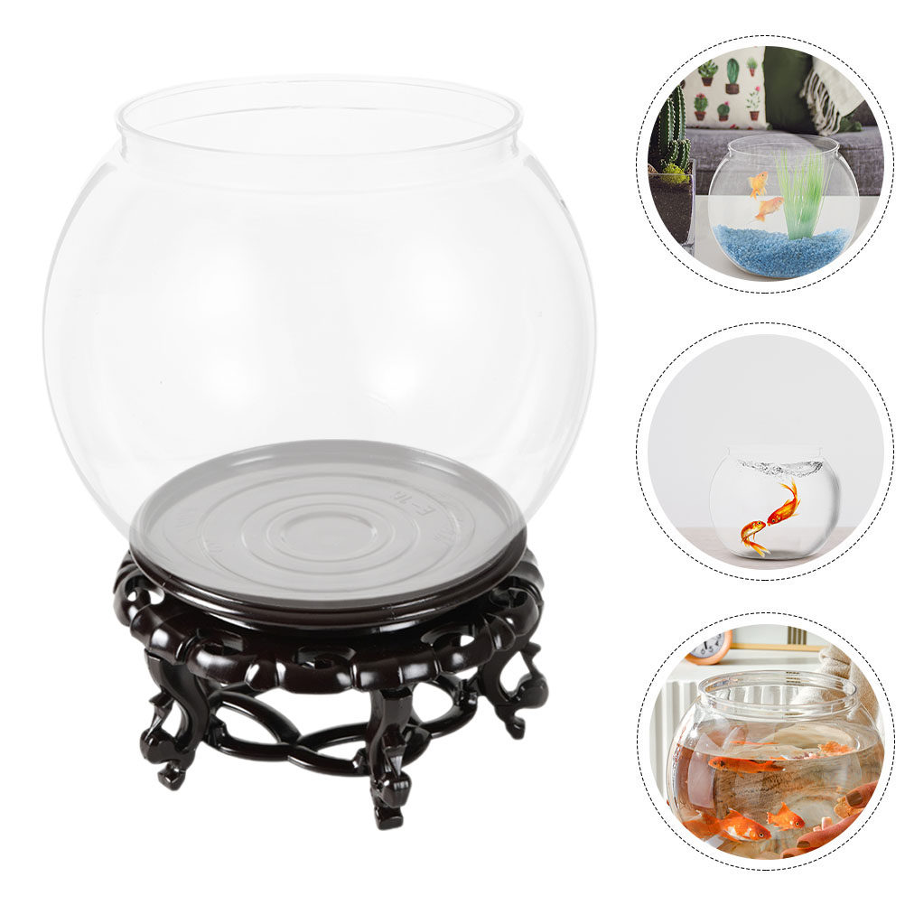 Planted Aquarium For Goldfish - 1Set Delicate Clear Fish Bowl Desktop