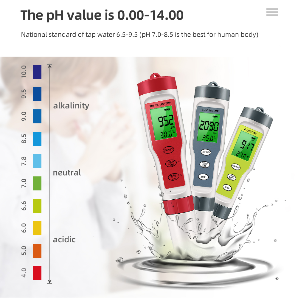 Planted Aquarium Test Kit - Digital Water Quality Monitor Tester TDS