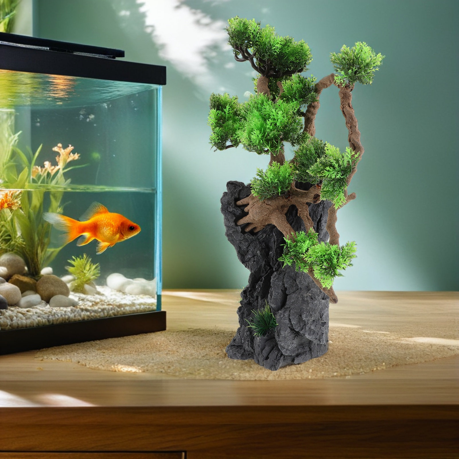 Artificial Aquarium Tree Decor - Planted Aquarium For Goldfish review and price