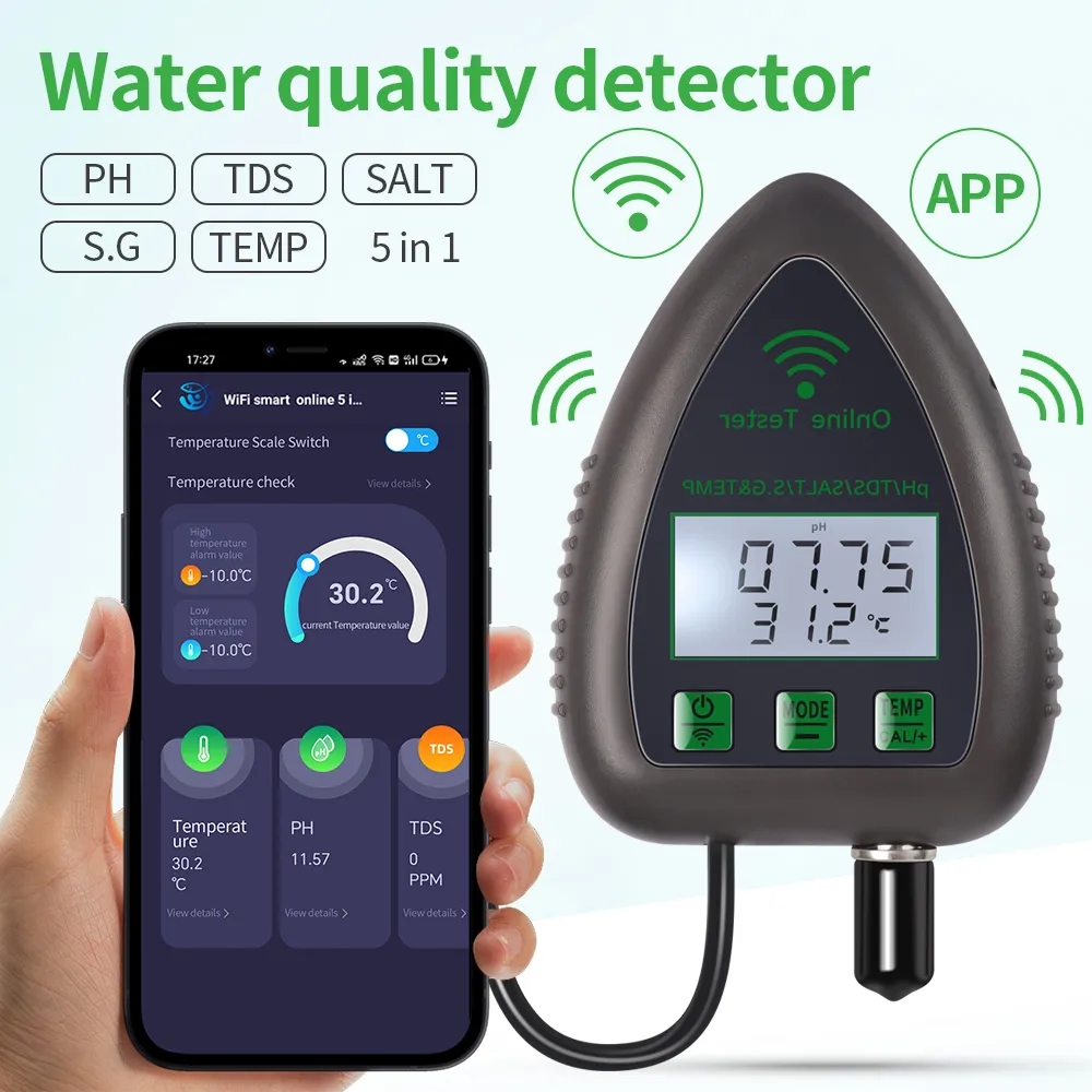 Tuya WiFi 5 in1 Water Quality  - Planted Aquarium Test Kit review and price