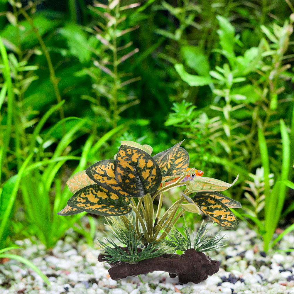 2Pcs Realistic Artificial Aqua - Planted Aquarium For Goldfish review and price