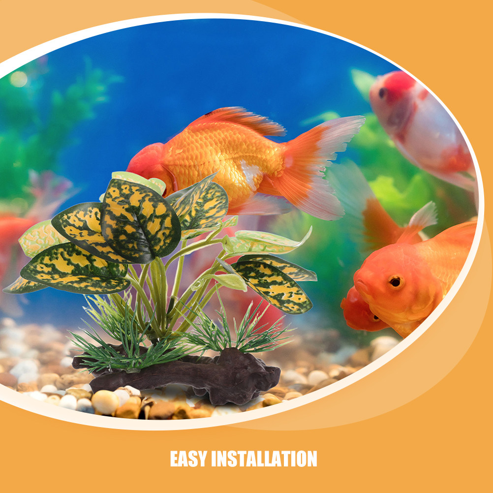 2Pcs Realistic Artificial Aqua - Planted Aquarium For Goldfish review and price