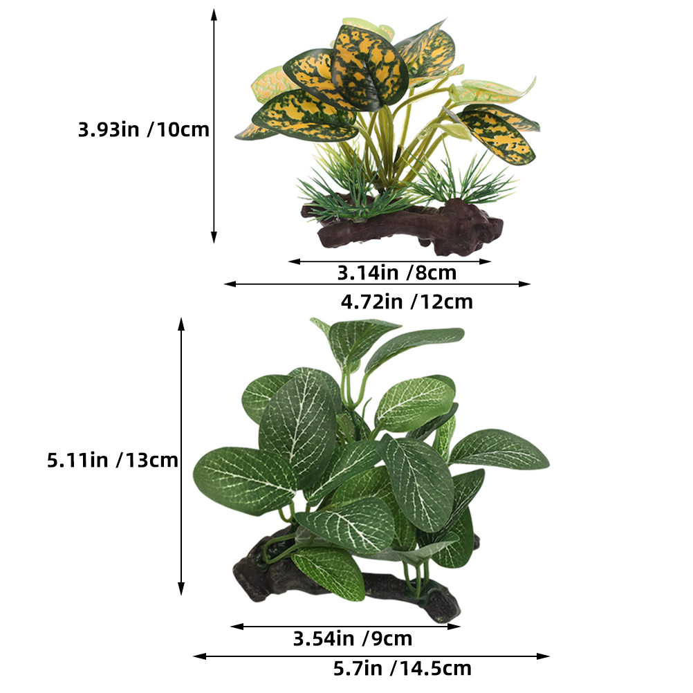 2Pcs Realistic Artificial Aqua - Planted Aquarium For Goldfish review and price